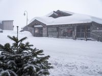 Winter in the Alps of France: Snow-Covered Residential Area