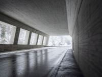 Winter Architecture: Bridge Reflection in the Snow