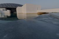 Winter Architecture in UAE: Dawn at the Louvre
