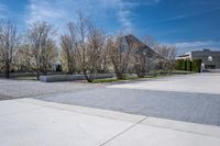 Winter City Residential Area Architecture