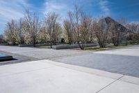 Winter City Residential Area Architecture