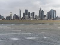 Winter dawn skyline of a metropolitan city