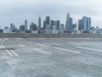 Winter dawn skyline of a metropolitan city