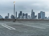 Winter dawn skyline of a metropolitan city