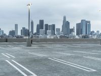 Winter dawn skyline of a metropolitan city