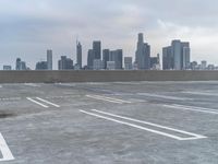 Winter dawn skyline of a metropolitan city