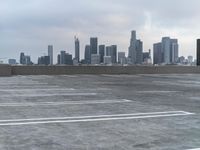 Winter dawn skyline of a metropolitan city