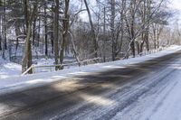 Winter Day Landscape in Ontario, Canada