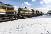 A Winter Day in Toronto, Canada: Train Tracks and Clear Skies