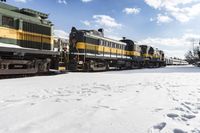 A Winter Day in Toronto, Canada: Train Tracks and Clear Skies