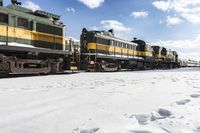 A Winter Day in Toronto, Canada: Train Tracks and Clear Skies