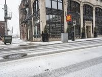 Winter in Downtown Detroit, USA - Classic Architecture and Cloudy Sky