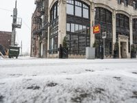 Winter in Downtown Detroit, USA - Classic Architecture and Cloudy Sky