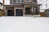 Winter in Canada Residential Area