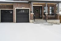 Winter in Canada Residential Area