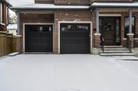 Winter in Canada Residential Area