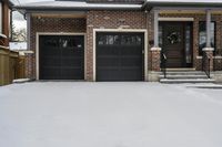 Winter in Canada Residential Area