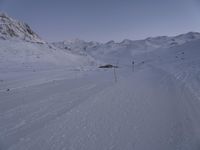 Winter landscape in the French Alps