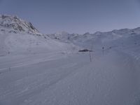 Winter landscape in the French Alps