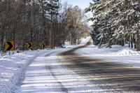 Winter Landscape in Ontario, Canada