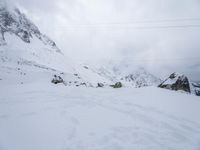 Winter Landscape in the Alps: Surrounded by Clouds