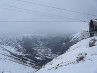 Winter Landscape in the Alps: Mount Blanc