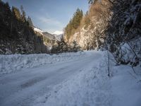 Winter Landscape in the Alps: A View of the Mountain Range