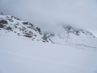 Winter Landscape in the Alps: Snow-Covered Mountains