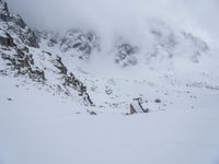 Winter Landscape in the Alps: Snow-Covered Mountains