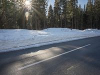 Winter Landscape in the Alps: Bathed in Sunshine