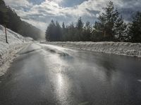 Winter Landscape in the Alps of Switzerland