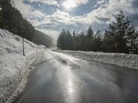 Winter Landscape in the Alps of Switzerland