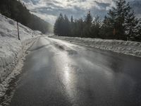 Winter Landscape in the Alps of Switzerland