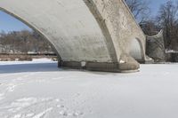 Winter Landscape: Canadian Lake in Snowy Conditions