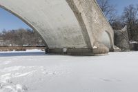 Winter Landscape: Canadian Lake in Snowy Conditions