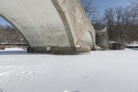 Winter Landscape: Canadian Lake in Snowy Conditions