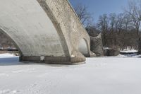 Winter Landscape: Canadian Lake in Snowy Conditions