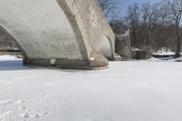 Winter Landscape: Canadian Lake in Snowy Conditions