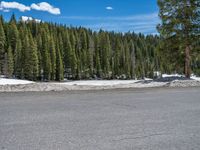 Winter Landscape in Colorado: Road and Nature