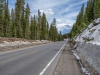 Winter Landscape in Colorado: A Snow-Covered Road