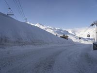 Winter Landscape in France: Skiing down the Slopes of the Alps