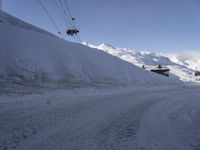 Winter Landscape in France: Skiing down the Slopes of the Alps