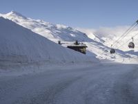 Winter Landscape in France: Skiing down the Slopes of the Alps