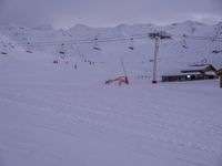 Winter Landscape in the French Alps at Dawn