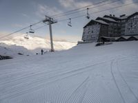 Winter Landscape in the French Alps: Snow Mountain Range 002