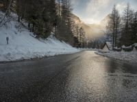 Winter Landscape in Germany: Alps Mountain