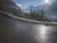 Winter Landscape in Germany: Snow Covered Mountain View