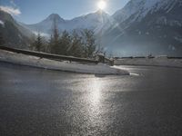 Winter Landscape in Germany: Snow Covered Mountain View