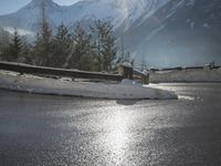 Winter Landscape in Germany: Snow Covered Mountain View