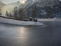 Winter Landscape in Germany: Snow Covered Mountain View